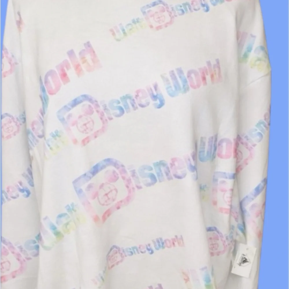 Disney Pastel Logo Women's Sweater 3X - Picture 2 of 7